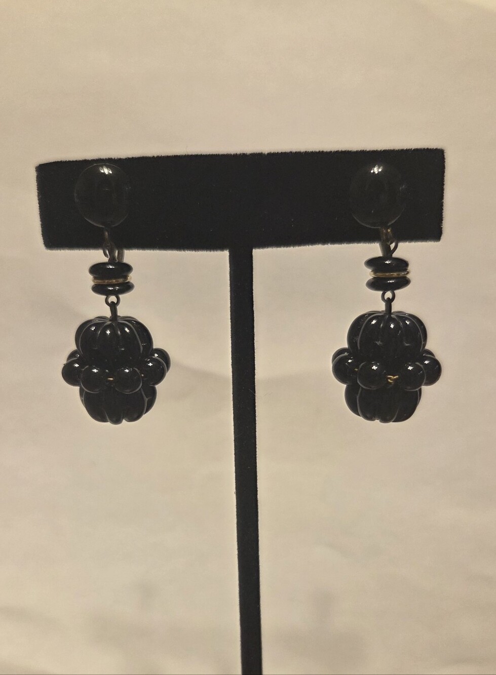 Vintage Western Germany Beaded Drop Earrings